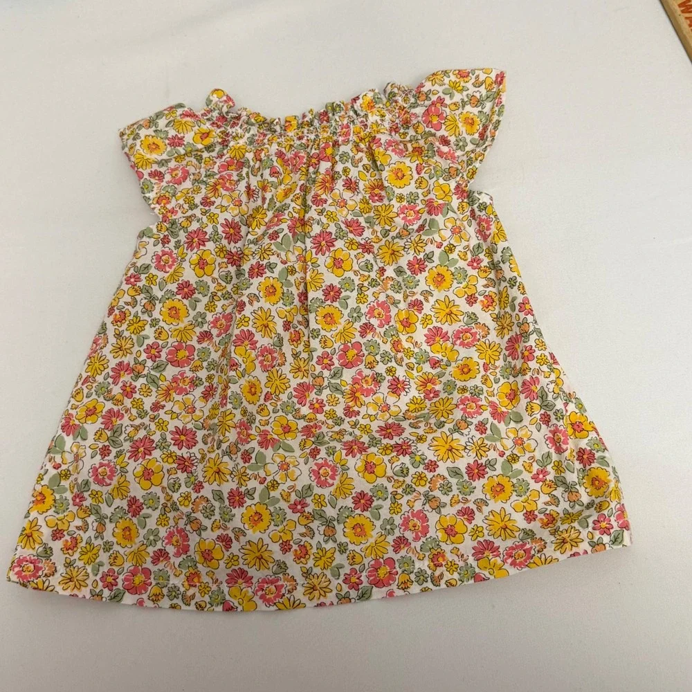 Carters & Emprio Baby Girl Floral Romper and Top Set 6 6-9 Months Pink Teal Boho